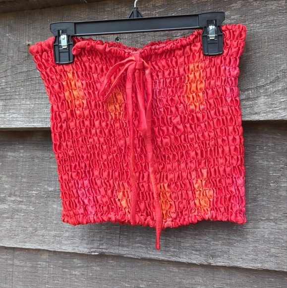 🎊HOST PICK 🎊Barefoot Attitude Red Bandeau Top New Without Tags - Picture 6 of 7